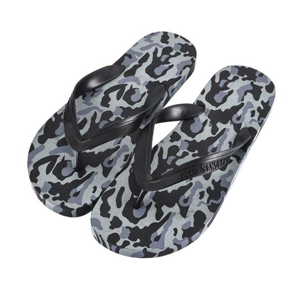 

camouflage slippers men summer outdoor soft casual shoes man clip toe zapatos de hombre breathable flip flops men beach flats, Black