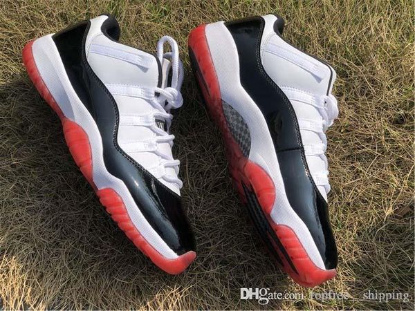 

выпуск воздух аутентичная 11 низких белая разводят баскетбол обуви 11s мужчин черной правда красного ретро athletic кроссовки с коробкой av2