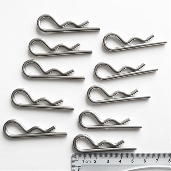

10pcs r pin mechanical hitch hair cotter pin trailer tractor clip 3mm x 50mm