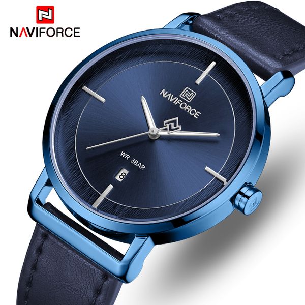 

лучший бренд naviforce роскошные мужчины женщины часы мода leatehr спортивные кварцевые часы мужские часы повседневная бизнес наручные часы, Slivery;brown