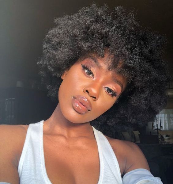 Fashion Hairstyle Brazilian Hair African American Short Afro Kinky