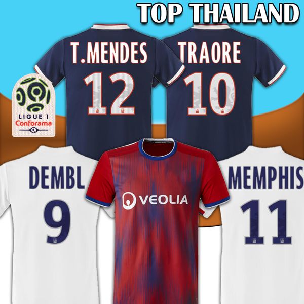 

19 20 Maillot de Foot Olympique Lyonnais Lyon Third JUNINHO Soccer Jersey Dembele TRAORE Aouar Memphis 2019 2020 Lyon OL Football Shirt