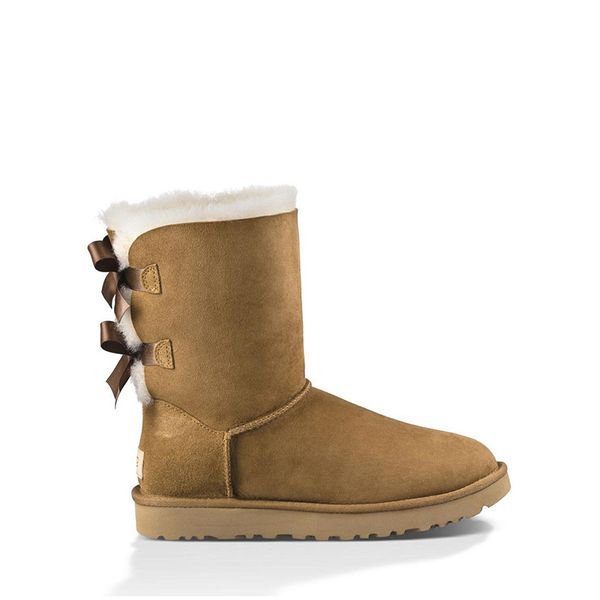 

a 2019 designer australia boots for women classic ankle short bow fur boot snow winter triple black chestnut navy blue fashion women shoes