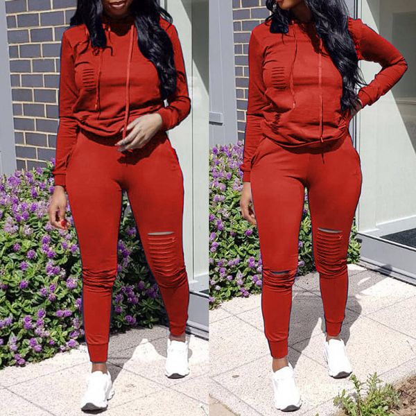 

casual tracksuit for women two piece set hoodies tight sportswear 2 pieces running sports suit for women suits, Gray