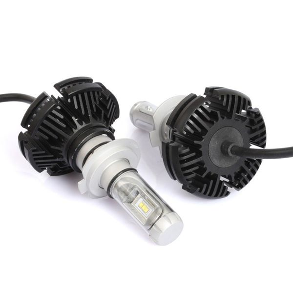 

car led headlight x3 6000k 8000k h1 h3 h4 h7 9005 9007 880 high lumen bulbs zes chips drl lamp dc 12v
