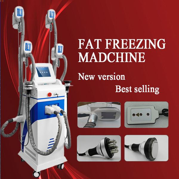 

4 handles cryolipolysis fat ing machine cryotherapy slimming machine fast fat reduction machine all can work together