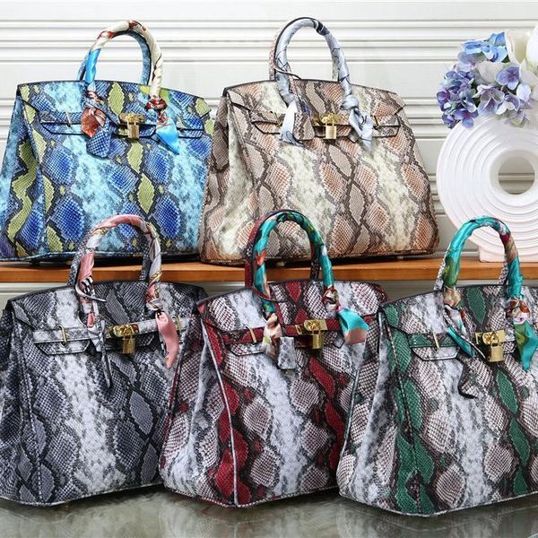 

lady womens fashion designer shoulder bag brand cross body luxury handbag snakeskin 5 patterns special wild casual business b103198z