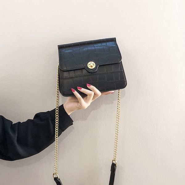 

women's crossbody bag korean fashion chain bag flip pu leather shoulder cute pouch
