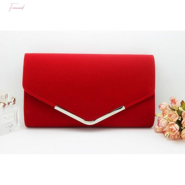 

fashion simple envelope clutch bag plush metal elegant hand bags single shoulder bag for women dinner wedding clutches
