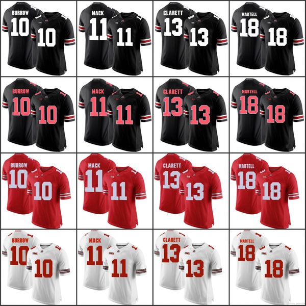 

custom osu ohio state buckeyes football jersey justin fields dobbins haskins barrett martell campbell weber george wilson men women youth, Black