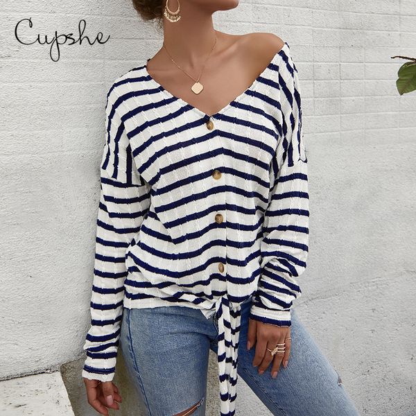 

cupshe вскользь нашивки печати толстовка front tie повседневная top с длинным рукавом v шеи хлопок harajuku пуловер блуза, Black