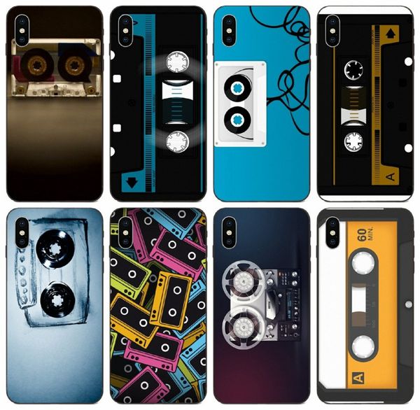 

tongtrade] painted tpu vintage tape cassette phone case for apple iphone 11 pro max x xs 8s 7s 6s 5s galaxy s9 s10 5g huawei p8 vogue case