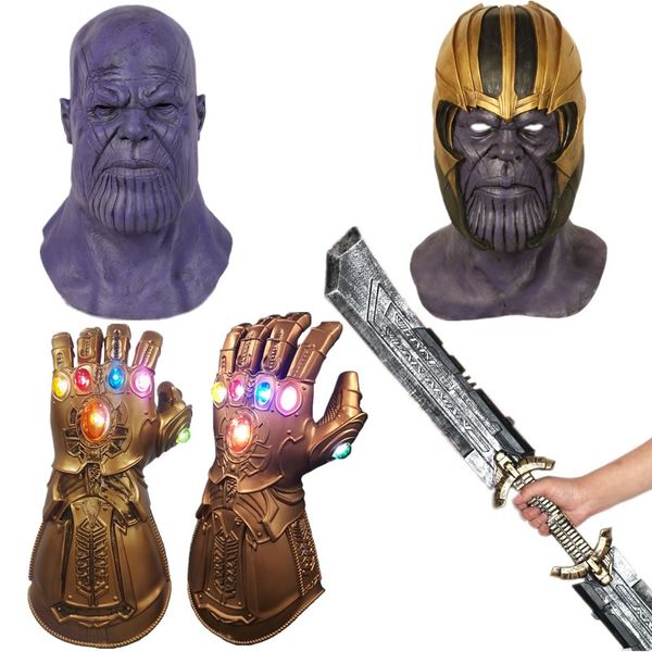 

infinity gauntlet infinity war thanos mask/gloves/ double-edged sword, Silver