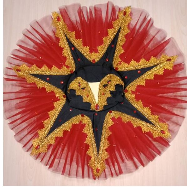 

girls swan lake ballet costumes professional ballet tutus gymnastics leotard for girls clothing children outfits, Black;red