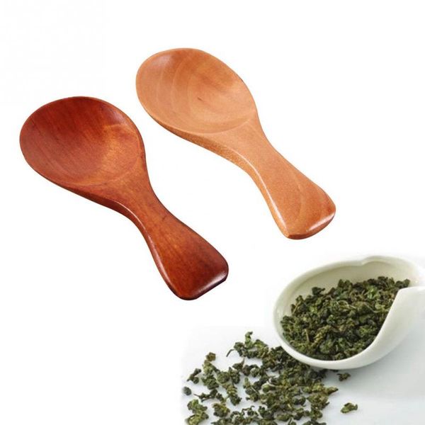 

8cm small little mini wooden spoon scoop honey coffee condiment salt sugar spoon