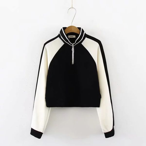 

hoodies fashion casual cotton women fitness hoodie sweatshirt long sleeve sweatshirts slim korean hoodies for women 2019 ii50ms, Black