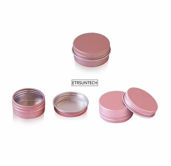 

packing bottles rose gold 10g 15g 25g 60g aluminum jars lip pot skin care cream eyeshadow lipgloss base foundation container tins a carton