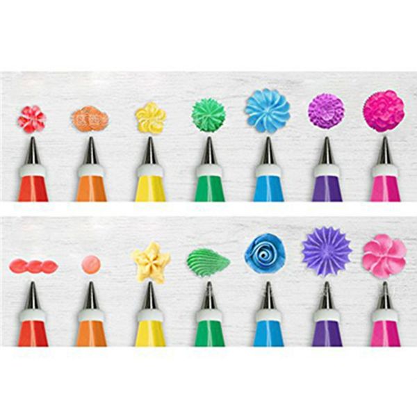 

48pcs / set обледенение трубопроводов насадки советы нержавеющей стали кондитерские изделия насадки кекс торт украшая инструменты для выпечк