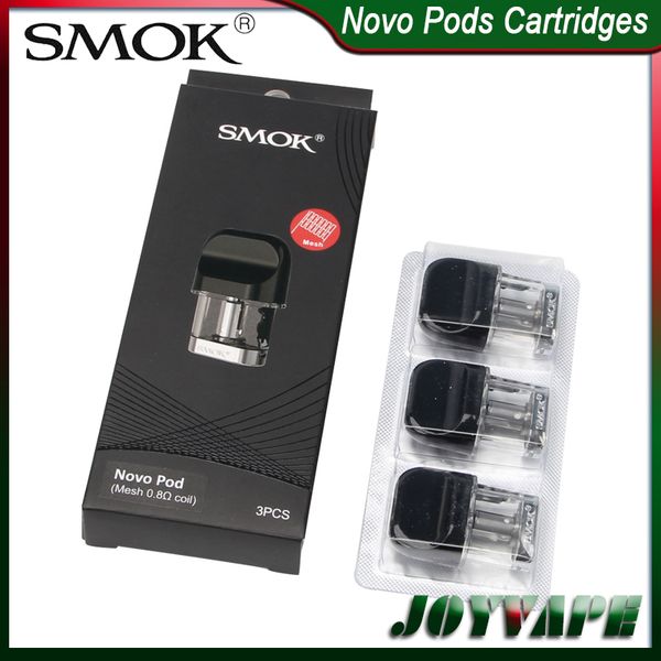

SMOK NOVO Бобы Картриджи 2мл Замена Pod для NOVO Kit с Regular 1.2ohm 1.5ohm Ceramic 1.4ohm Mesh 0.8ohm Coil