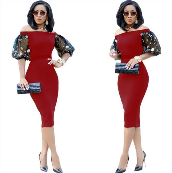 

2019 traditional african clothing fashion african long dashiki dress unisex, Red
