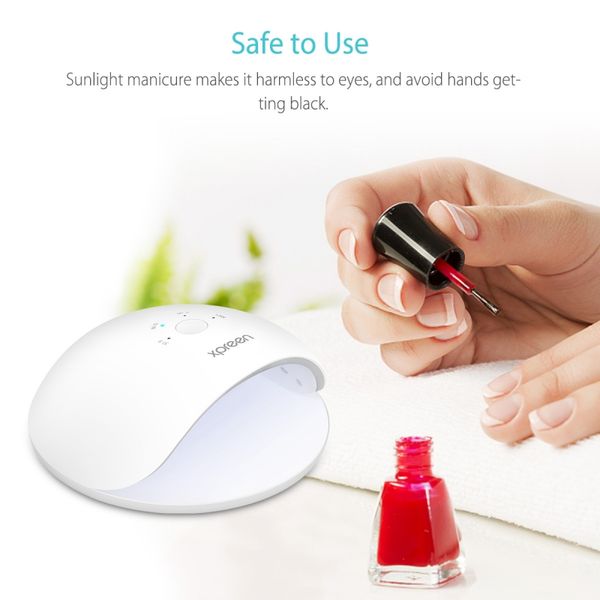 

48w portable nail lamp nail dryer uv lamp led for gel polish with built-in lithium battery white p1