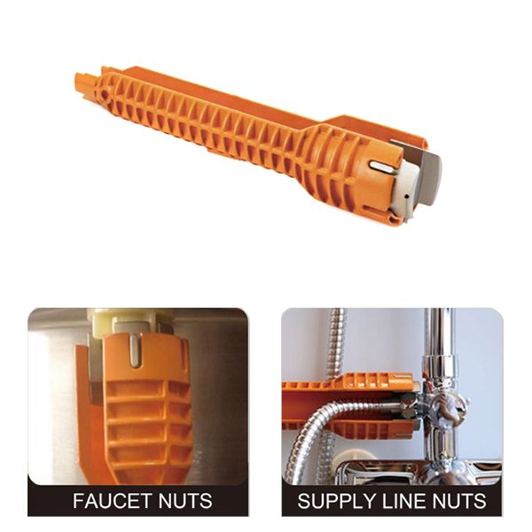 

смеситель для раковины установщик ключ anti-slip ручка установить инструмент для дома кухни ванной инструмент ключ набор для раковины lb88