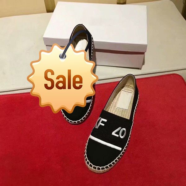 

embroidered straw shoes with tiger head single shoes and lazy shoes with box, Black