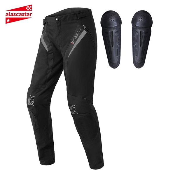 

2019 new motorcycle pants men motocross pantalon moto pants riding off-road racing motorbike knee protective motorcycle trousers, Black;blue
