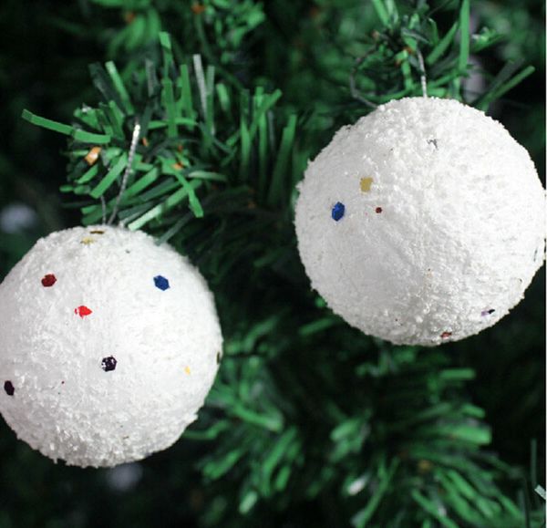 

6x christmas balls snowballs party ornaments xmas tree hanging decorations