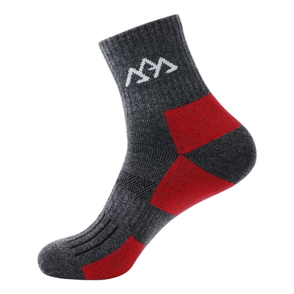 

men women running socks thickness warm gym fitness socks outdoor sport camping hiking basketball football quick-dry, Black