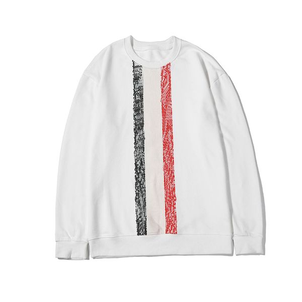 

designer men hooody brand simple white long sleeves round neck fashion casual men women spring autumn hoody size available from m to 2xl, Black