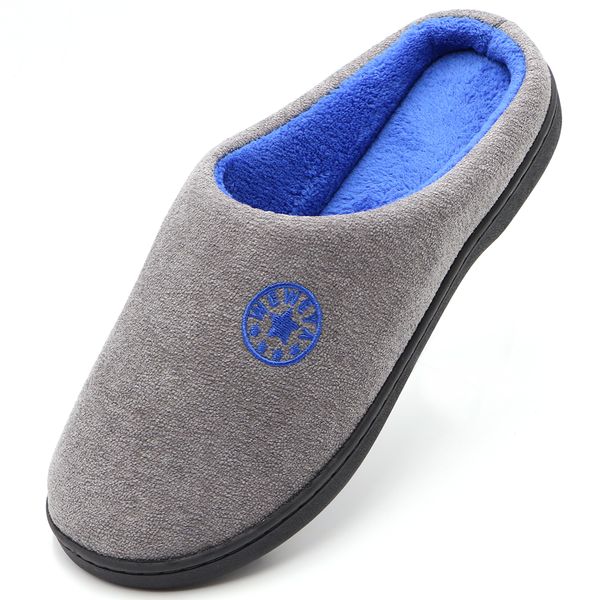 

shoes men slippers warm home indoor cotton slippers soft men non slip floor shoes couple slides for bedroom pantoufles de coton, Black