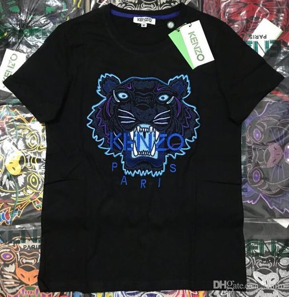 

Summer de igner t hirt men women top tiger head letter embroidery t hirt men clothing brand hort leeve t hirt xxl 13 kenzo, White;black