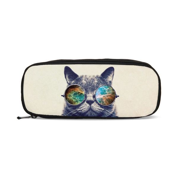 

2019 new cats printed cosmetic bag for girls children cute animals design makeup bags case pouch for school