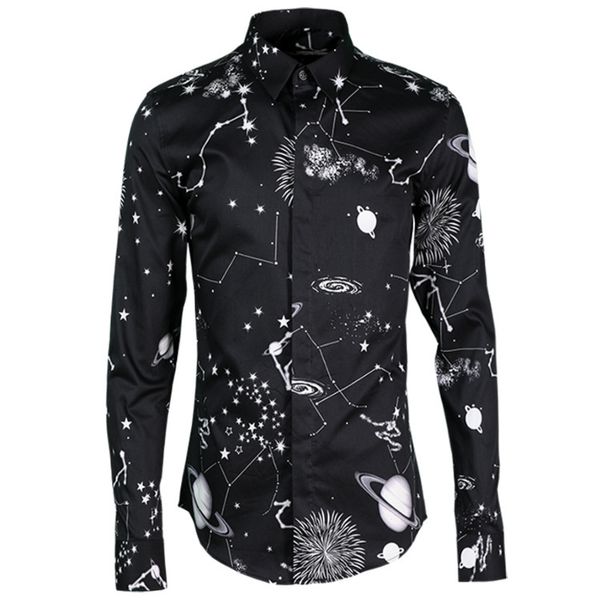 

2020 constellation tufeng men shirt brand shirt male literature and art men's wear men's wear slim fit, White;black