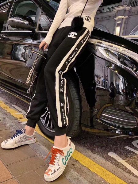 

2019 wild women pants plus velvet leggings casual long trousers 191125-po322#77432, White;black