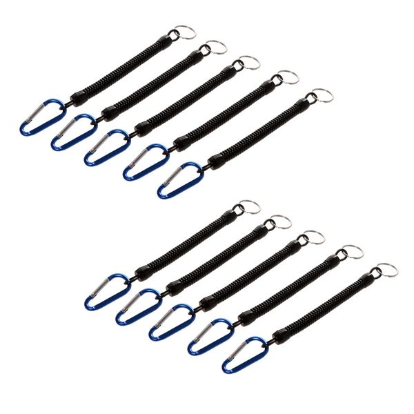 

пакет из 10 спиральных страховочных талрепов веревка лодка удочка протектор снасти инструмент