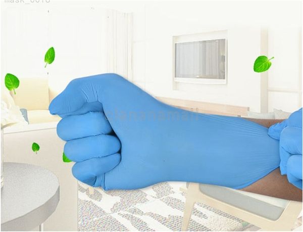 

black disposable white non-slip rubber 100pcs latex protective glove tattoo supplies men women gloves buds qa