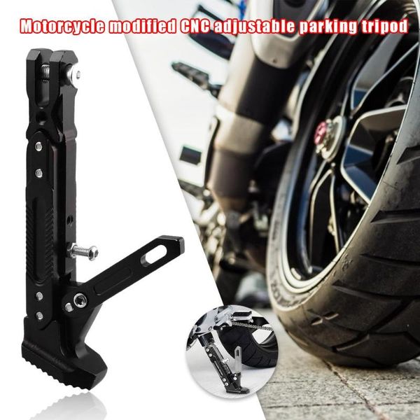 

aluminum kickstand motorcycle side stand parking adjustable stable durable safety practicality scooter motorbike accessories