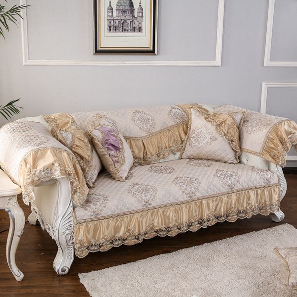 

2019 european floral sofa covers non slip sofa towels slipcovers for living room couch-cases home textiles armchairs cover decor