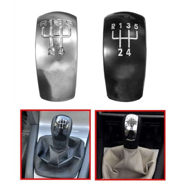 

chrome black 5 speed gear shift knob cap cover for octavia mk2 1z0798001