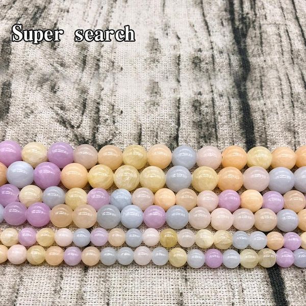 

natural stone colorful chalcedony beads round loose beads 4mm 6mm 8mm 10mm 12mm for diy necklace bracelet jewelry making, Crystal
