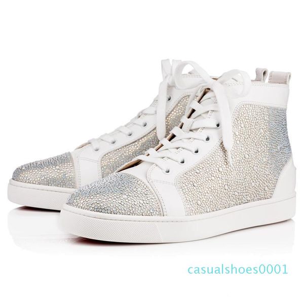 

comfortable casual designs shoes spike designer sneakers reds bottom shoe low cut suede spike luxury shoe for men and women shoes party ac01, Black