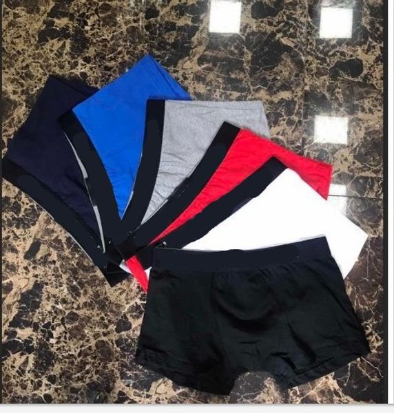 Pantaloncini intimi da boxer con stampa di lettere di alta qualità per uomo Boxer in puro cotone Slip da uomo traspiranti