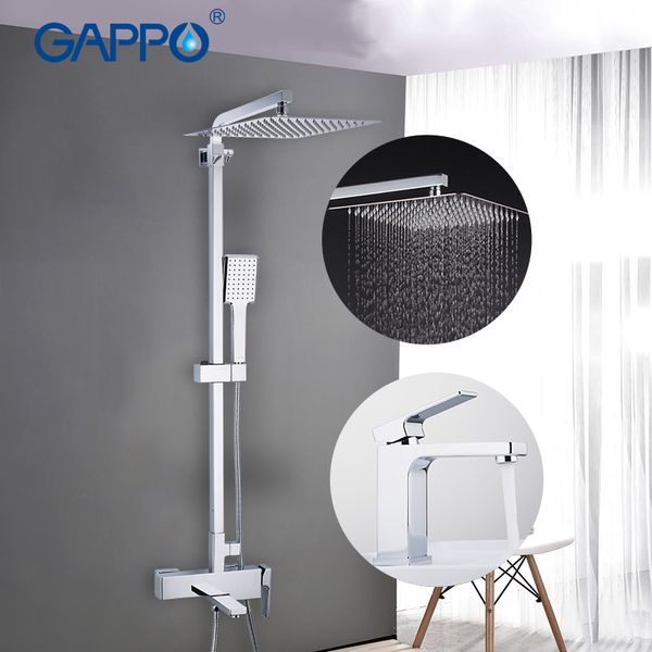 

gappo bathtub faucets brass water tap chrome bathroom bath faucet mixer shower faucet with basin tap robinetterie salle de bain