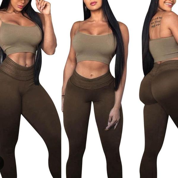 

yoga outfits 2021 pants with pockets women sport leggings jogging workout running stretch high elastic gym tights legging, White;red