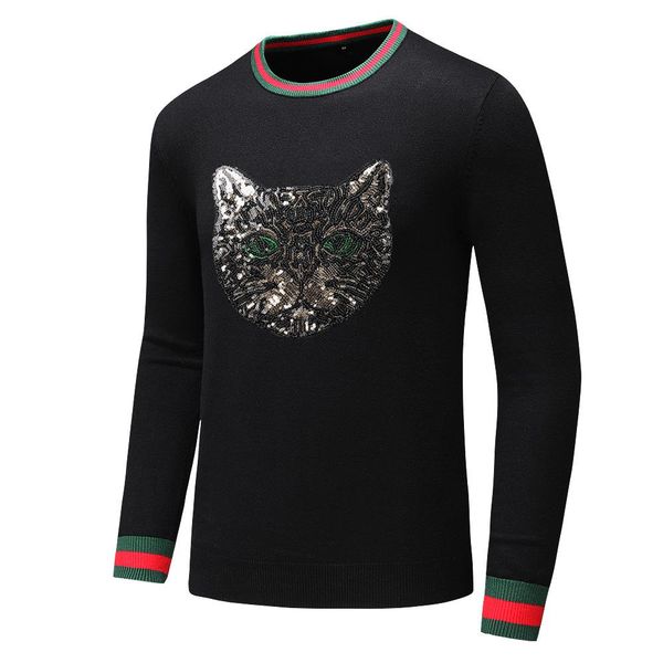 

mens women designer sweater luxury sweatshirt classic letter long sleeve brand mens hoodies designer sweater knit pullover-d, White;black