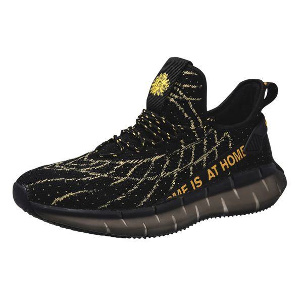 

men sport sneakers casual mens shoes mesh breathable walking drving travel office shoes male outdoor footwear chaussures zapatos, Black