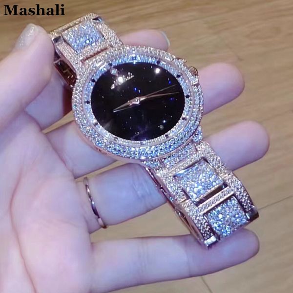 

new style mashali watch fashion women original brand suisse luxury bracelet watches rose glod clock ladies quartz, Slivery;brown