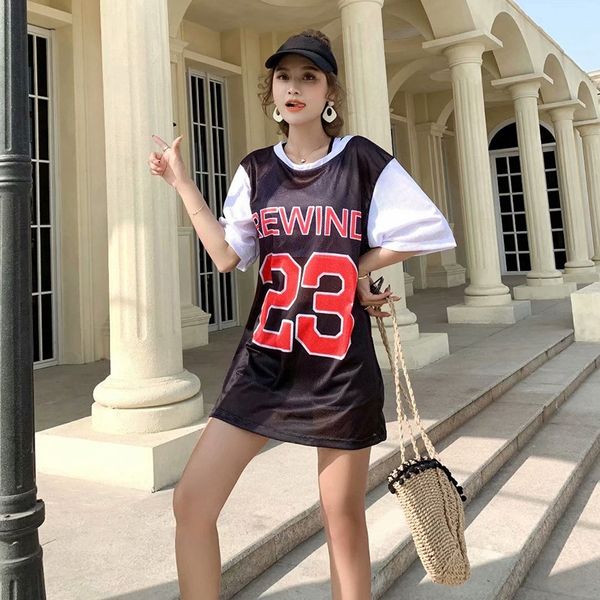 

female ins fairy fan three-piece set split conservative swim swimsuit student belly covering thin spring sports swimming suit, White;black
